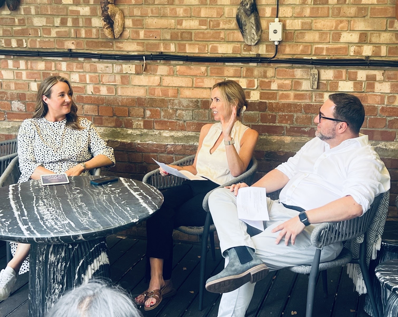 Strategy meeting with law firm partners